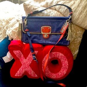 Coach Willis 70th Anniversary Edition EUC Blue Red 2012